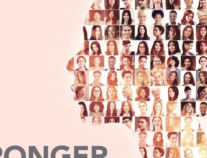 Hundreds of portraits composing one image