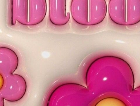 Pink balloon blooms on cream