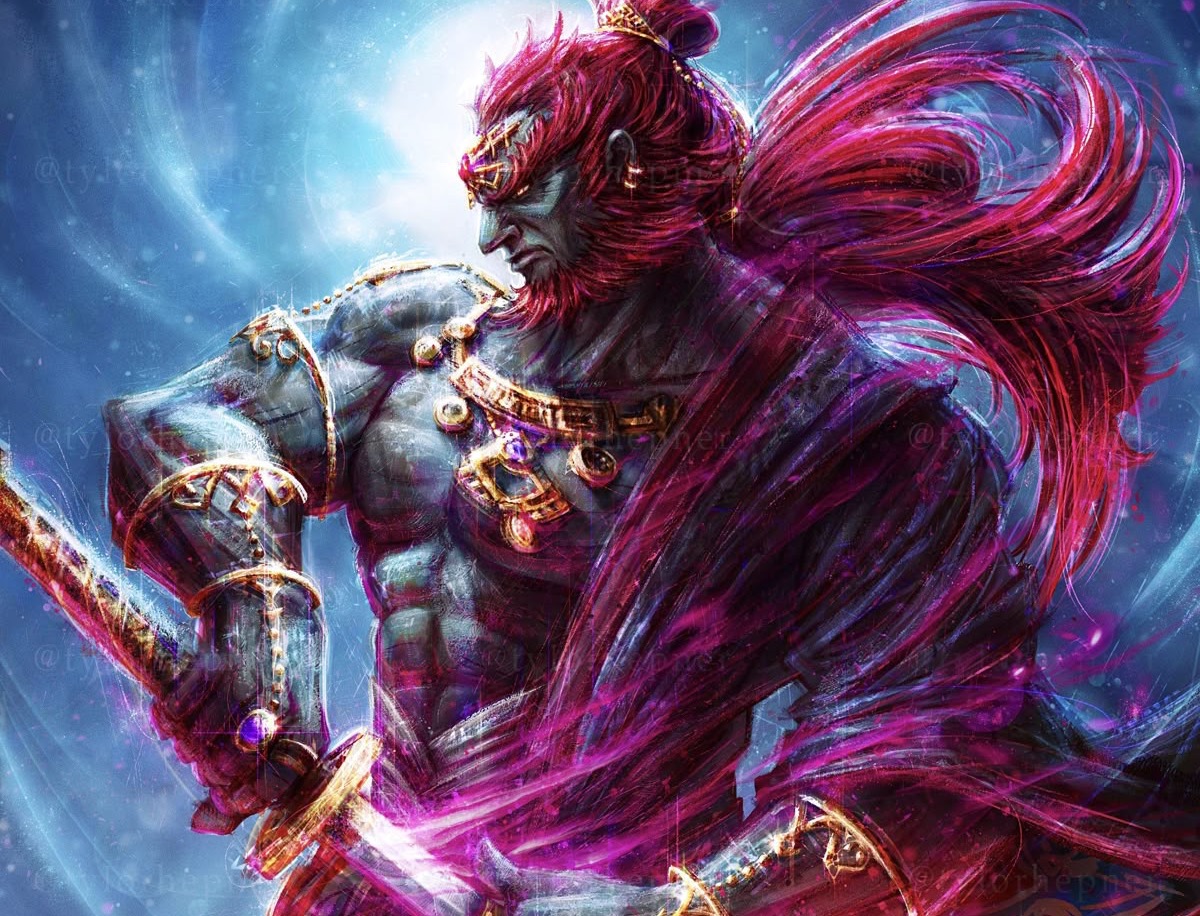 Tears of the Kingdom Demon King Ganondorf, painterly