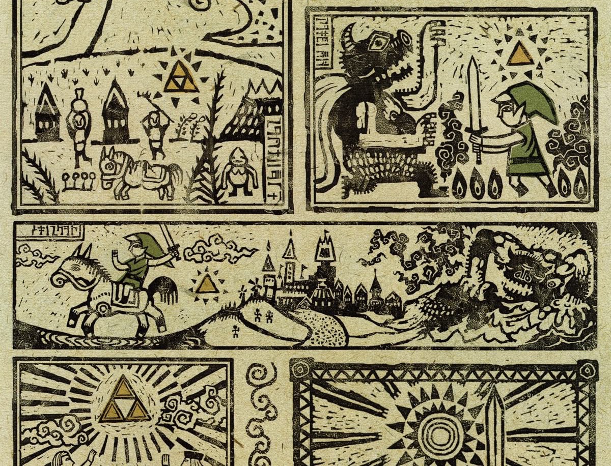 The Wind Waker prologue tapestry