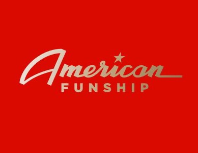 American Funship in retro script on a solid red field