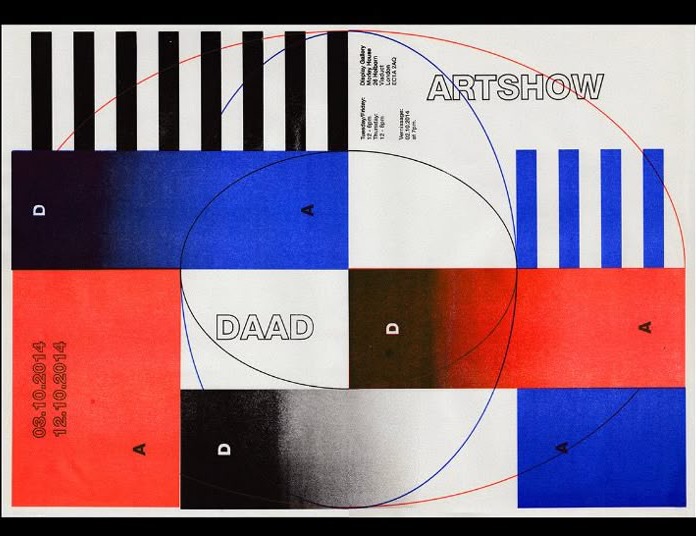 DAAD Artshow European modernist poster