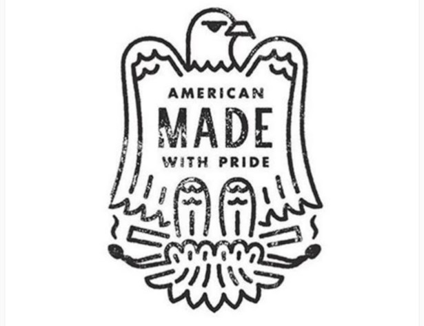 American Made with Pride eagle badge