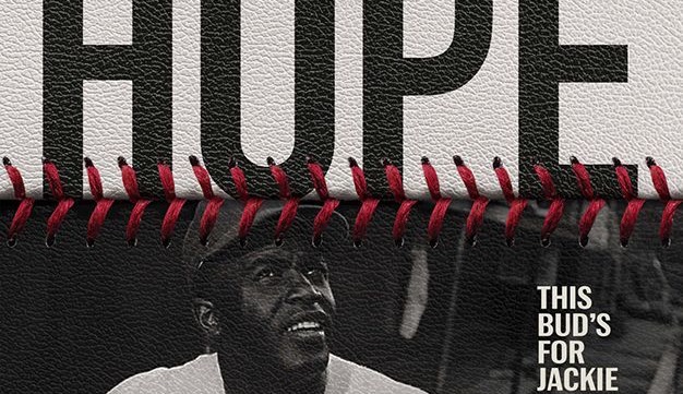 HOPE, a Jackie Robinson baseball graphic