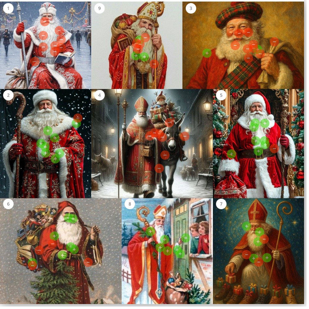 Board 2 dot map, the Saint Nick board